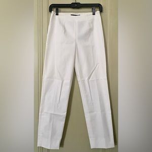 Les Copains Cotton Straight Leg Pants Salt Sz 38 IT/2 US *NWT*